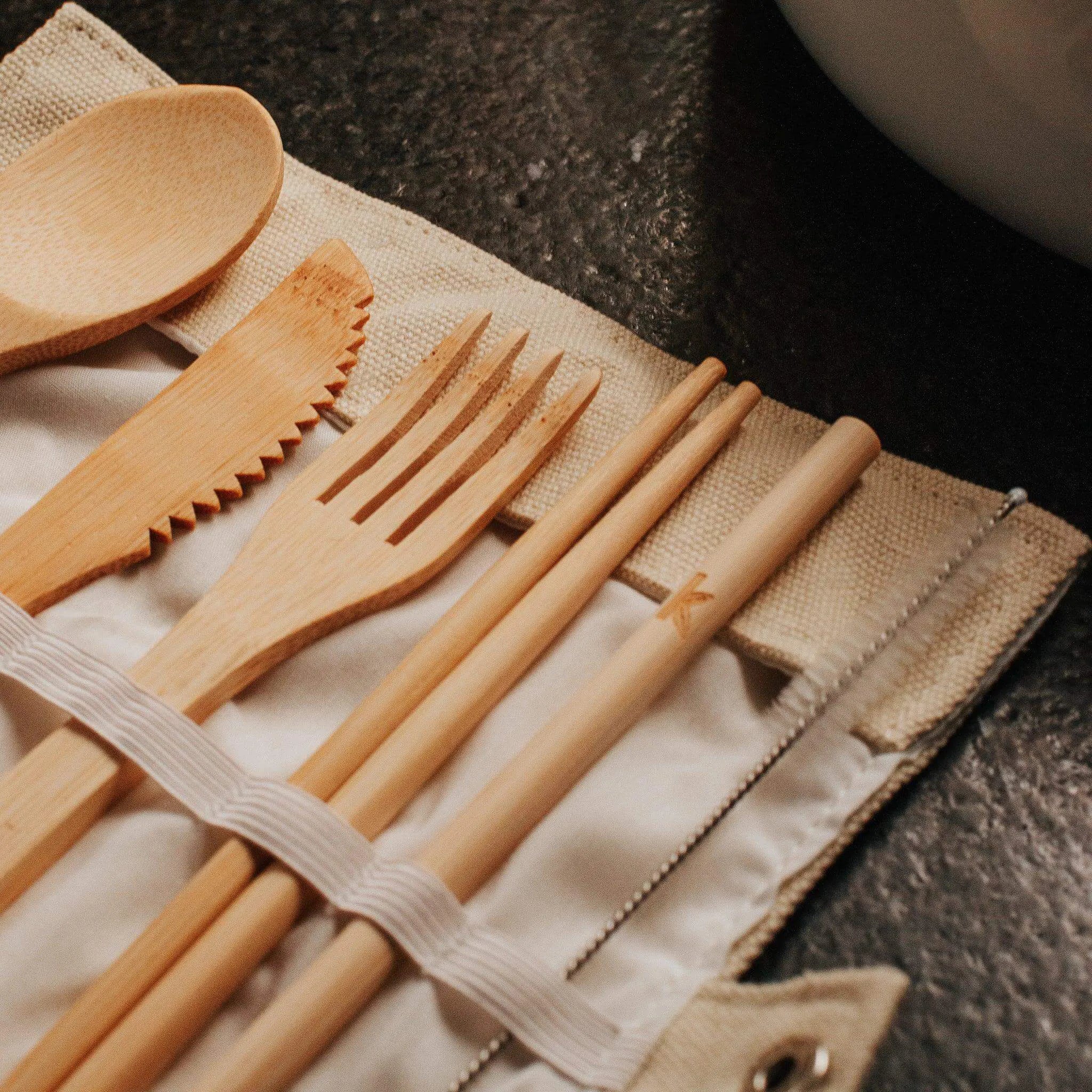 Bamboo Cutlery Set - Image 4