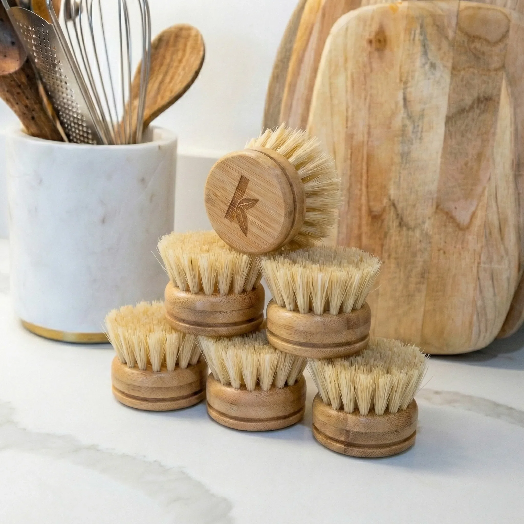 Bamboo Dish Brush Replacement Heads - Image 4