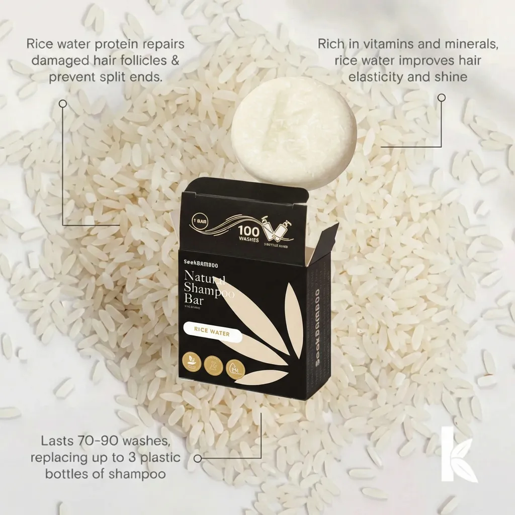 Rice Water Shampoo Bar - Image 3